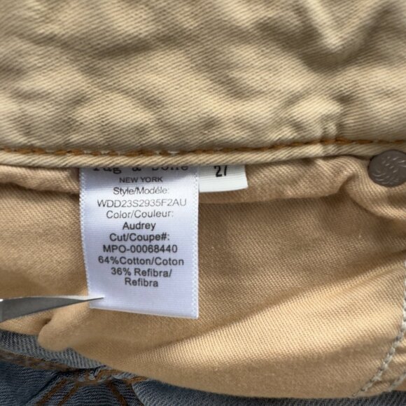 Rag & Bone Featherweight Logan Wide-Leg Jeans Audrey Light Wash Blue 27 - Picture 12 of 15